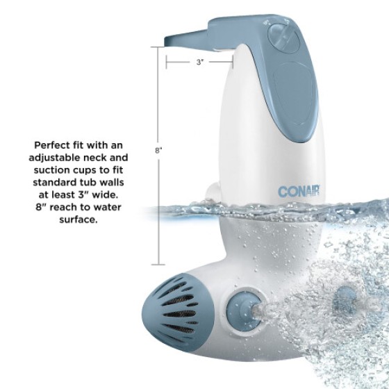 Cornell Jet Spa Bathtub - Portable Bathtub Spa Massager with Dual Hydrotherapy Jets for Soothing Bubbles and/or Massage - Spa Massaging Bathtub for Bathtubs.